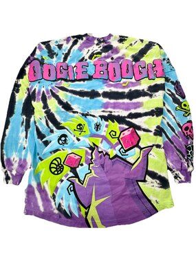 Disney 2022 Oogie Boogie Glow In The Dark Spirit Jersey Adult Small Tie Dye